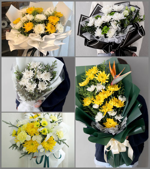 贵州六盘水水城县龙场乡白事花束代送